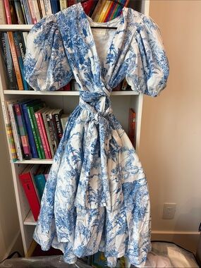 Guadalupe wrap a line summer cotton dress